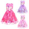 82938 Bambina Ragazza Kpop Stampa Hunters Vestito in Rete con Fiocco Costume Outfit per Halloween Natale Carnevale Festa Cosplay