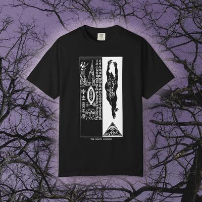 The Death Posture, COMFORT COLORS, Austin Osman Spare T-shirt, Occult Art Shirt, Creepy Tee, Black Magic, Gothic Unisex Tee