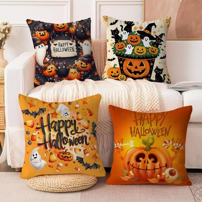 Halloween Cushion Cover Pillowcase Upholstery Sofa Throw Pillow Home Decor Pillowcas
