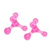 2 Stück Fußgewölbemassagegerät Mini Handheld 4 Kugeln Entspannung Akupressur Fußgewölbemassagegerät für Bein Arm Rosa