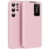 Custodia a libro Samsung Galaxy S23 Ultra Smart View Wallet, Rosa