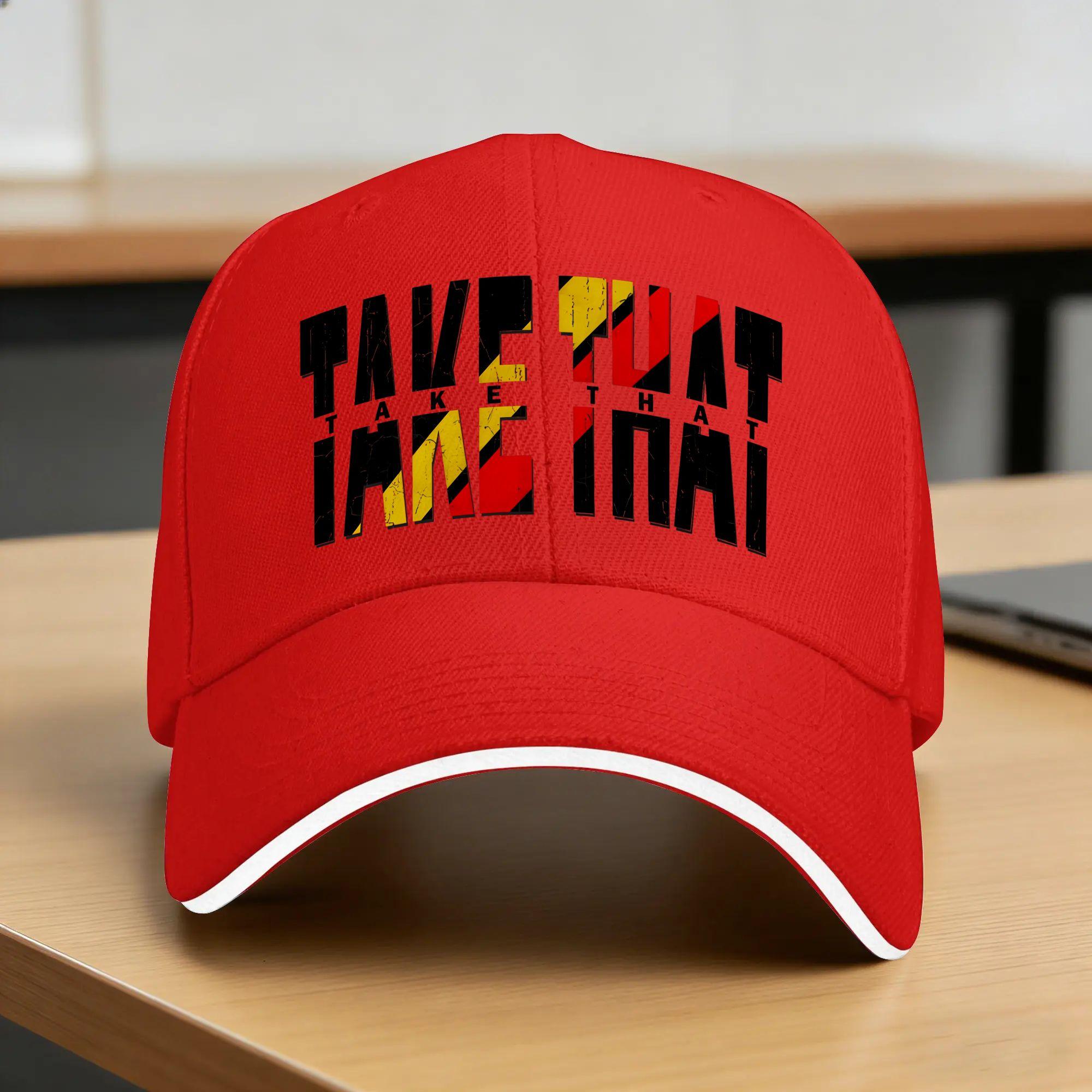 Summer typo Take That Baseball Cap Tennis Skate Fitted Retro Trucker Hat Unisex Print Sun Snapback Cap One Size