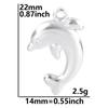 6Pcslot Sea Accessories Shell Conch Snake Pendant Stainless Steel Charms For Jewelry Making Bulk Diy Necklace Earrings Material
