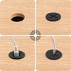 2/4/6/8/10/12Pcs Desk Cord Grommet Wire Hole Cover Line Outlet Port Threading Box Cover Cable Passing Box Office Cable Organizer