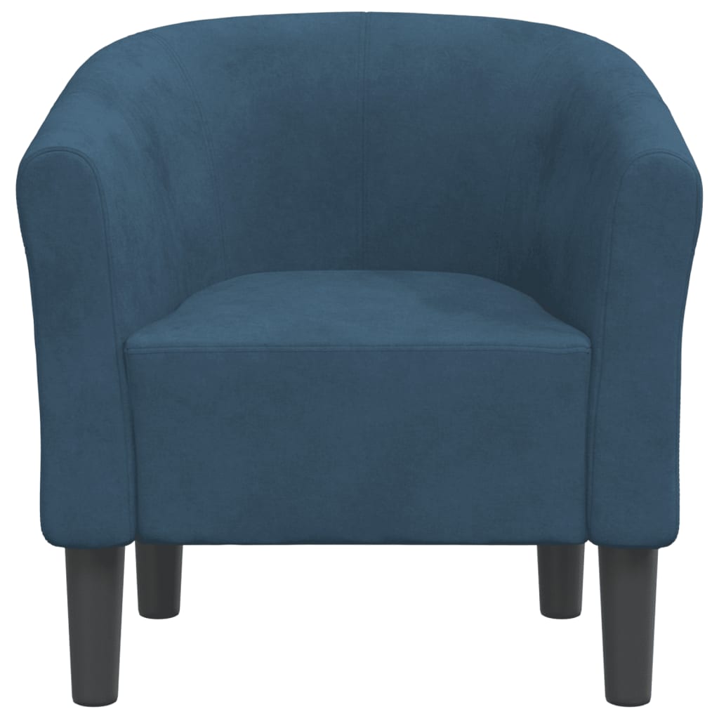 Club Chair Dark Blue Velvet
