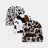 Fashion new leopard print jacquard knitted hat thickened warm men's and women's autumn and winter big head circumference ear protector wool hat