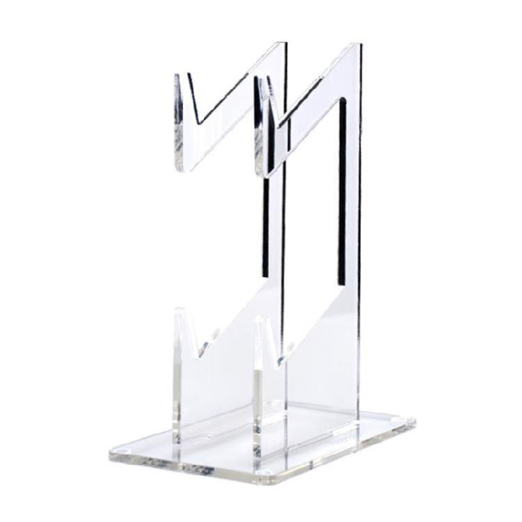 Прозрачная полка-подставка для игровых контроллеров, двойной держатель, компактное вертикальное хранение, прочная для игровых систем