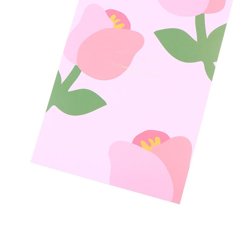 5 Stück Handheld-Strauß-Verpackungsbox Papierblumenkarte Blumenarrangement-Papier Valentinstag Festivalbedarf