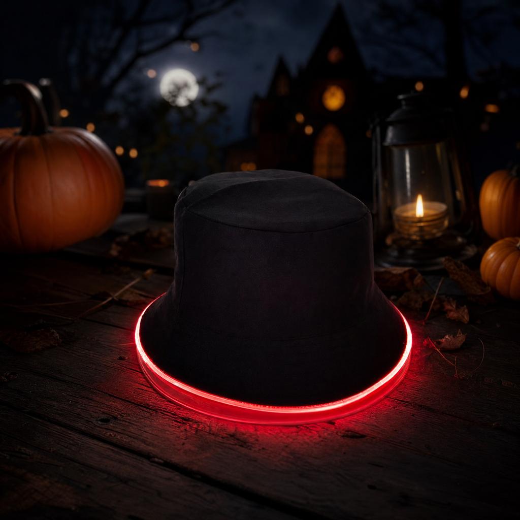 Unisex Party Glowing Hat, Outdoor LED Hat for Night Events