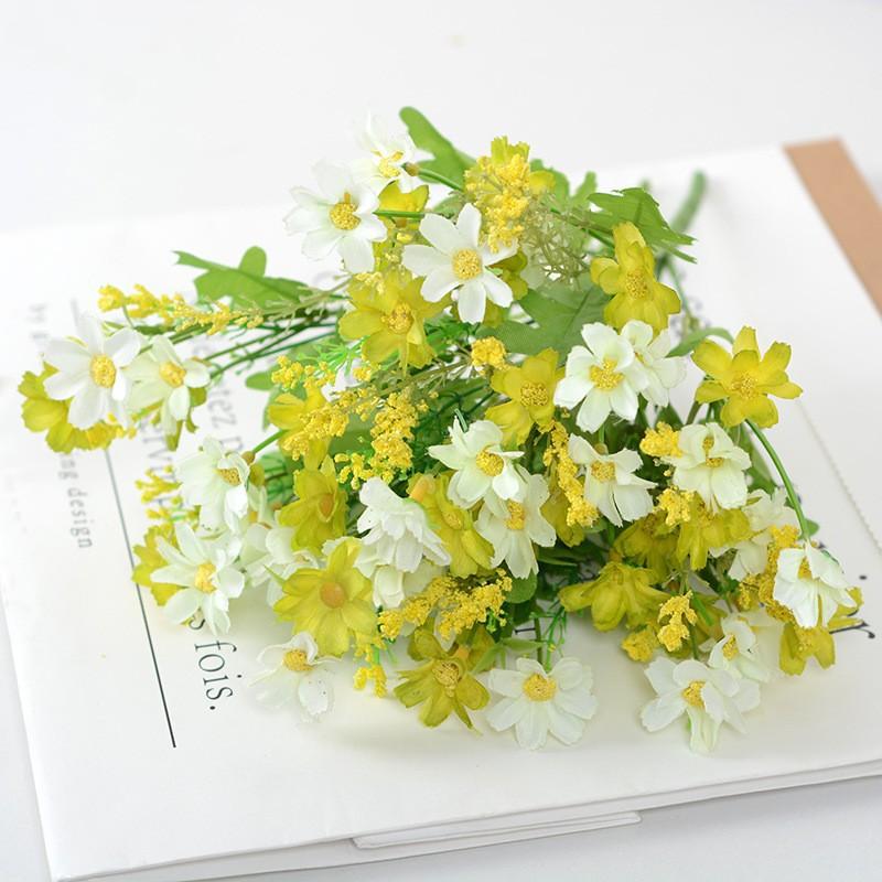 Artificial Flowers Daisies UV Resistant Colorfast Plastic Plants Home Wedding Windows Outdoor Decor  DIY Artificial Flowers