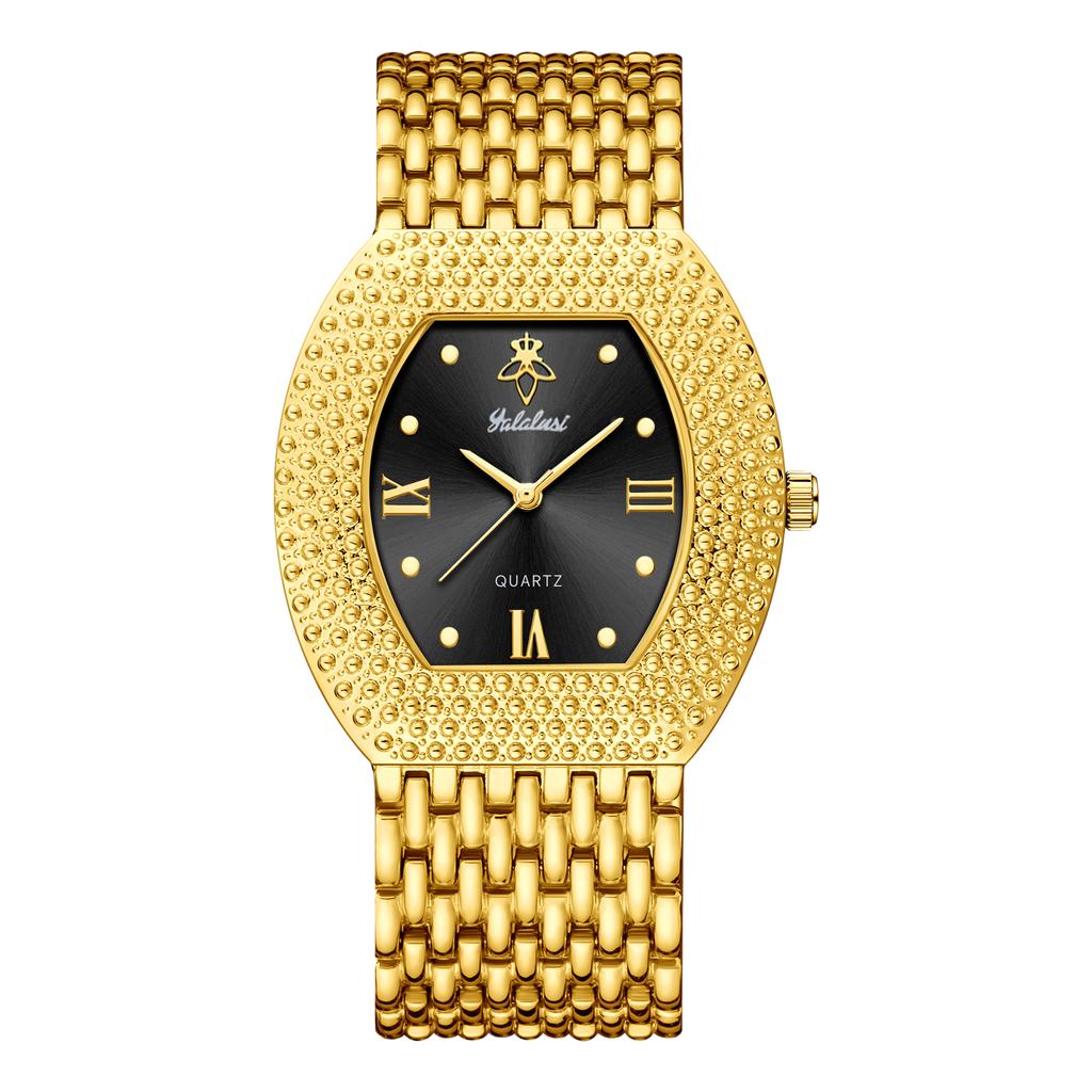 YaLaLuSi Brand Women's Waterproof Bucket-Shaped Quartz Watch: A Luxurious Small Gold Bracelet Watch Gift Reloj Mujer Ladies Girl