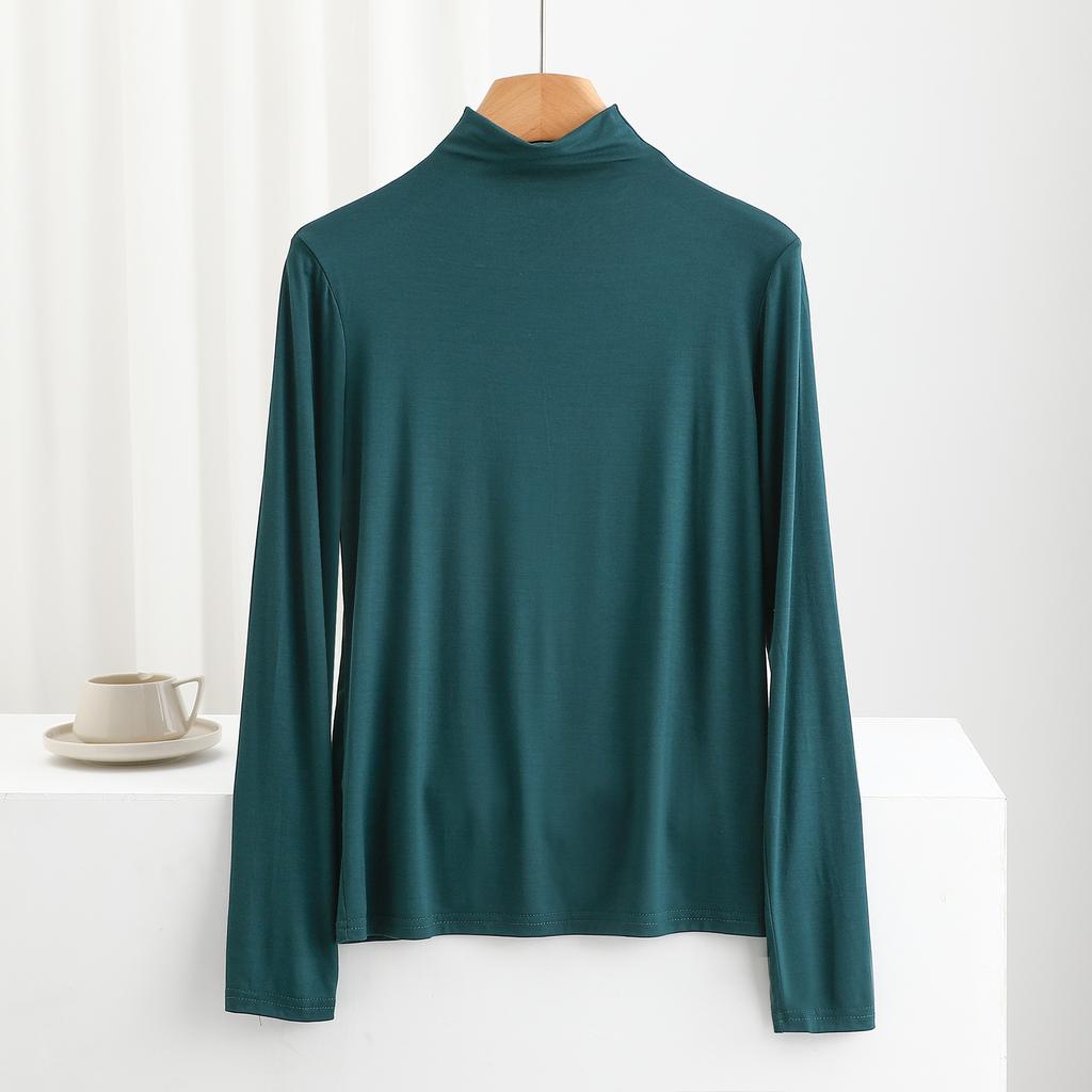 Dámské Podzim Zimní Spodní Tričko Želva Košile s dlouhým rukávem Ležérní Trička Košile Pevné Slim Basic trička tílko