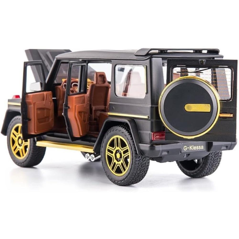 1/24 Benz G63 AMG Model Car, Zinc Alloy Pull Back Toy Car with Sound and Light for Kids Boy Girl Gift