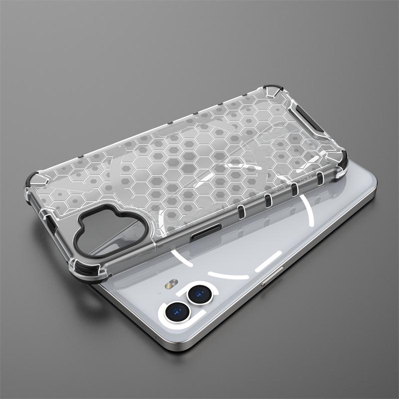 For Nothing Phone (2) Case Luxury Transparent Shockproof Armor Phone Cases For No Thing Phone2 NothingPhone 2 Hard PC Back Cover