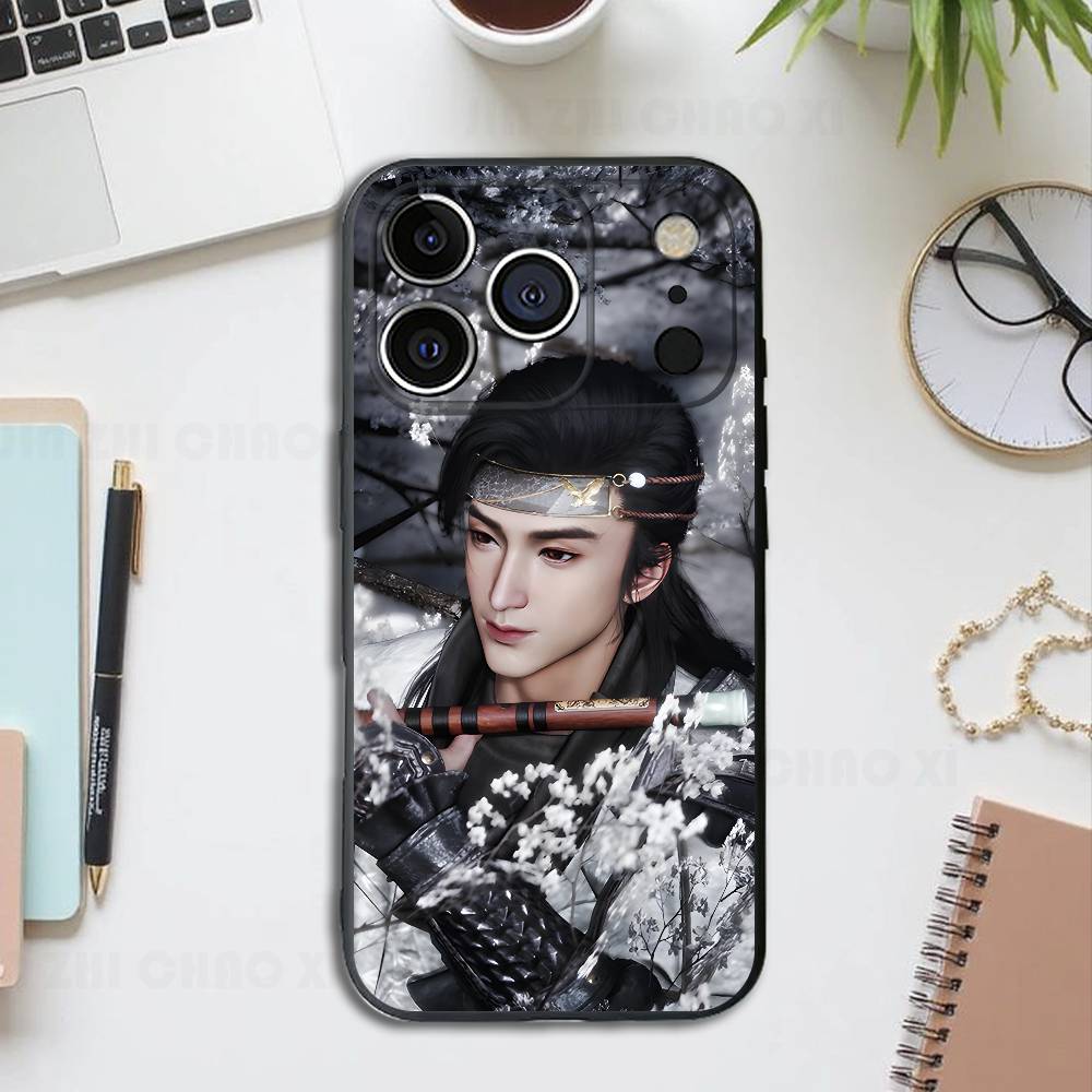 

Jin Zhongyuan Game Black Phone Case For IPhone 17 16 15 14 13 12 13 12 11 Pro Max Plus XS XR Silicone Soft Back Cover iPhone13