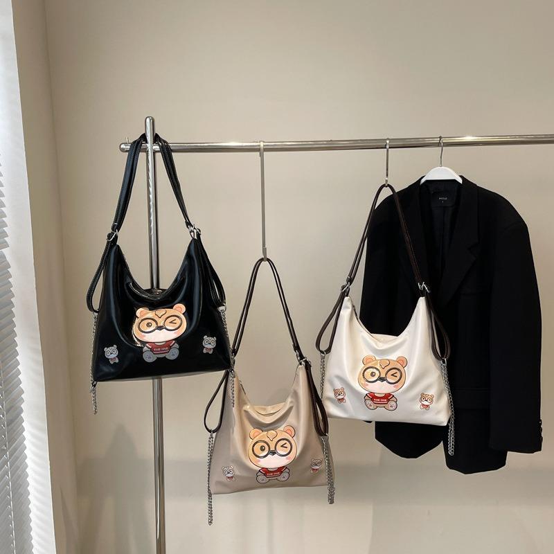 Bags Women's bags New bear cute bucket bags Large capacity messenger bags Popular shoulder bags