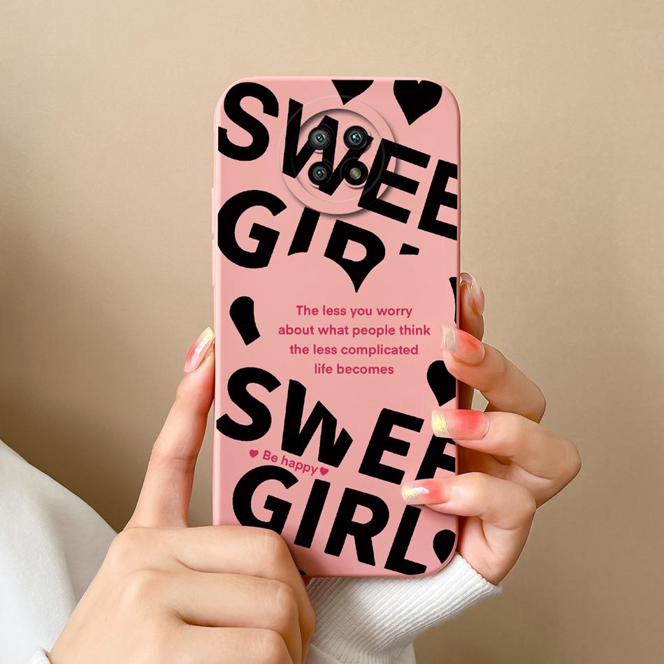 For Redmi Note 9T 9S Case Cute Trendy Back Cover For Xiaomi Redmi Note 9 S Note9t Soft Liquid Silicone Full Cover Design Fundas