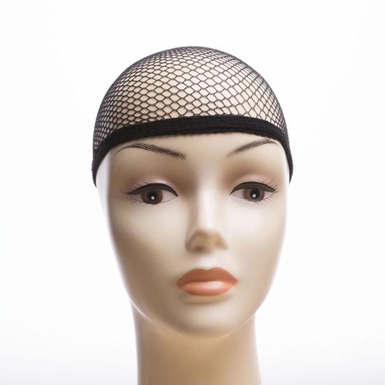 1 Pair Black Mesh Wig Hair Net High Elastic Hair Mesh Net Women Men Halloween Cosplay Liner Weaving Net Wig Accessory