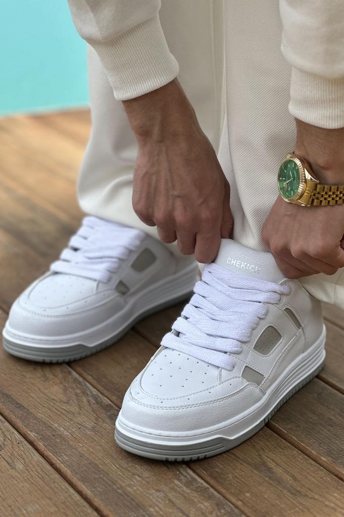 Chekich H New Collection CH2410 Avax Men Sports Shoe White Black Brown Tan