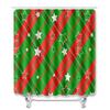 Christmas Shower Curtain Floor Mat Combination Four-Piece Set Bathroom Toilet Carpet Shower Room Mat Foot Mat