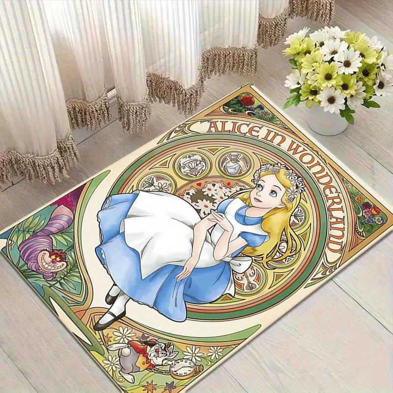 

1pc Alice in Wonderland Maze Pattern Area Rug Soft Flannel Floor Mat for Living Room,Office,Bedroom and Carpet,Sofa Coffee Table Floor Mat 60cm by 90cm