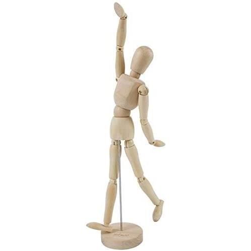 Mont Marte Mannequin Homme 30 Cm - Modèle De Dessin - Figurine Idéal - Marionnette En Bois - Débutants, Professionnels Et Artistes