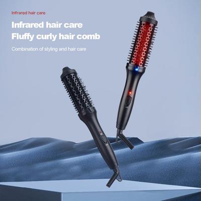 Multifunctional Fluffy Infrared Hair Straightener & Curling Comb
