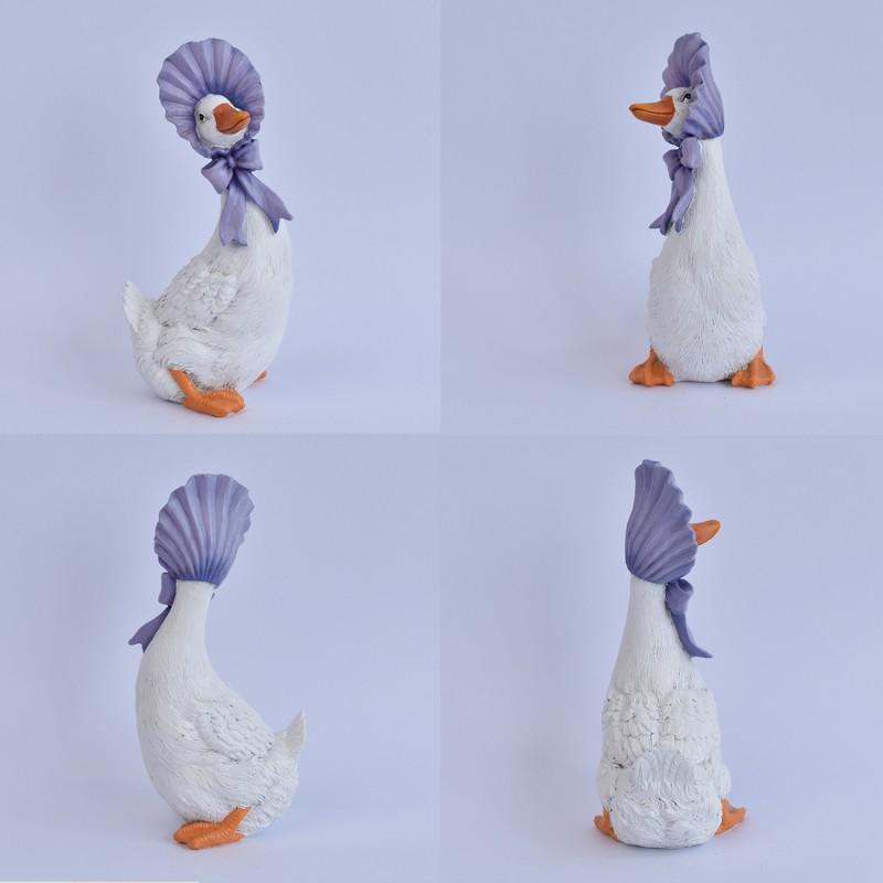 Resin Garden Ornament Couple Ducks Decorative Figurine Outdoor Yard Patio Lawn Decoration