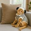 Süßer Warmer Winter Haustierpullover Verdickter Winddichter Ärmelloser Katzenmantel Weiche Bequeme Haustier-Baumwolljacke für Katzen und Hunde