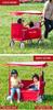 Radio Flyer Easy Fold Wagon with Canopy EZ FOLD WAGON 3951 3WAY Foldable Wagon for 2 People with Cushion and Bottle Holder 3-in-1 Bench,
