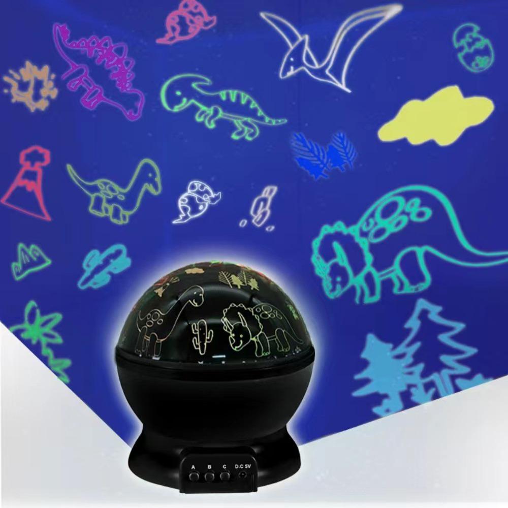 1pcs Black Dinosaur Night Light PVC Lamp Shade Night Lamp Dinosaur Projector Light for Kids Kids