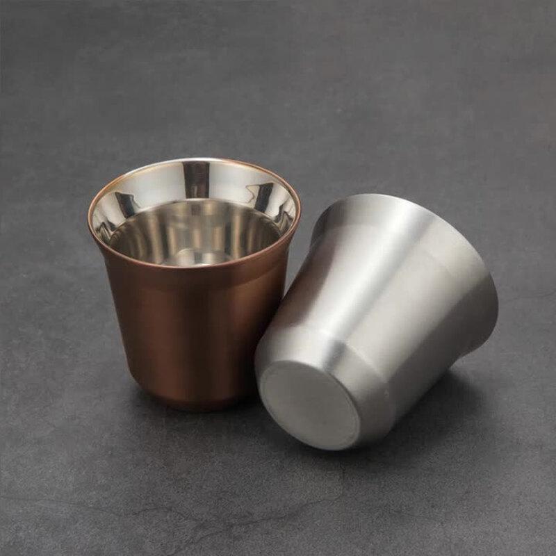 304 Stainless Steel Double-Layer Coffee Cup