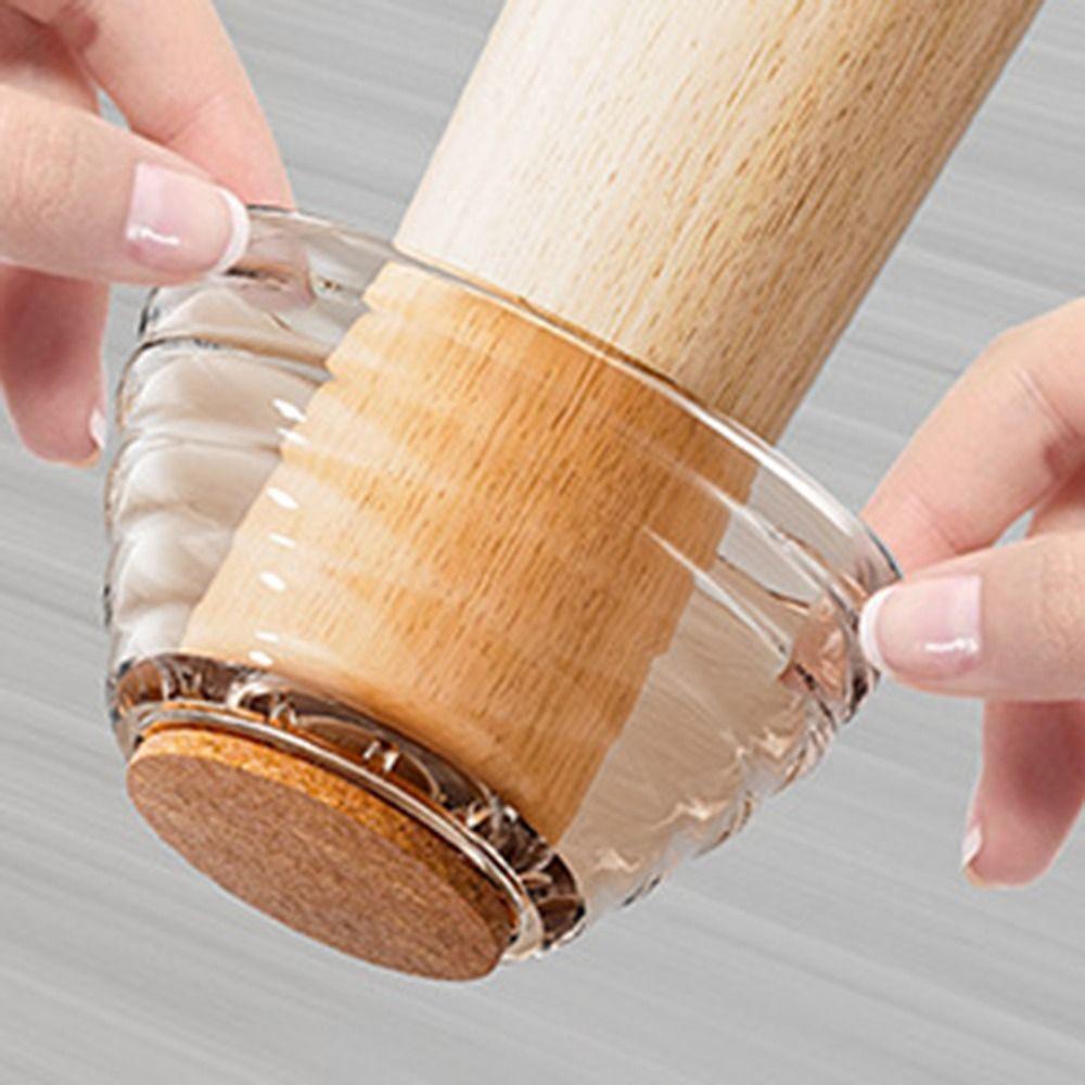 4KS Snížení hluku Kryt nohou stolu Silikonové podložky pod nábytek Nový kryt nohou nábytku pro pohovku židli