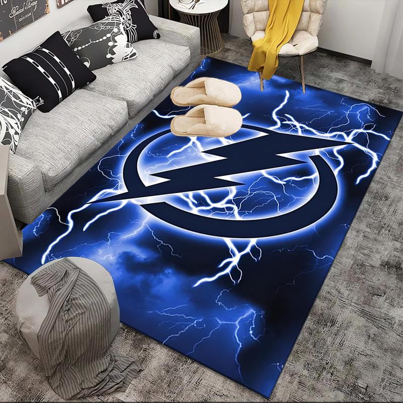 Tampa Bay Hockey Area Rug Suitable for Indoor And Outdoor,Carpets for Kitchens, Homes, Offices, Living Rooms,Home Decor,Christmas Gift