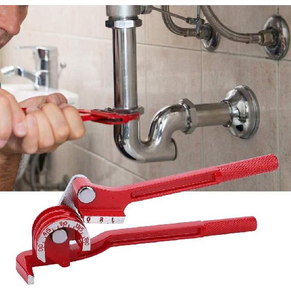 Rohrbieger, 180° Rohrbieger 3-Nuten 1/4'' 5/16'' 3/8'' Handheld Schlauchbieger Aluminium Kupferrohr Biege-Winkelwerkzeug