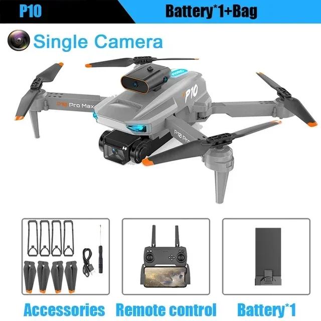 P10 Drone Professional 4k Hd Camera Esc Wifi 5g Fpv Obstacle Avoidance Light Flow Quadcopter Remote Control Helicopter Toys Gift