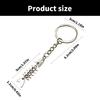 Elegant Fishbone Keychain Charm Pendant with Polished Fashion Accessory Portable for Comfortable Grip and Durability