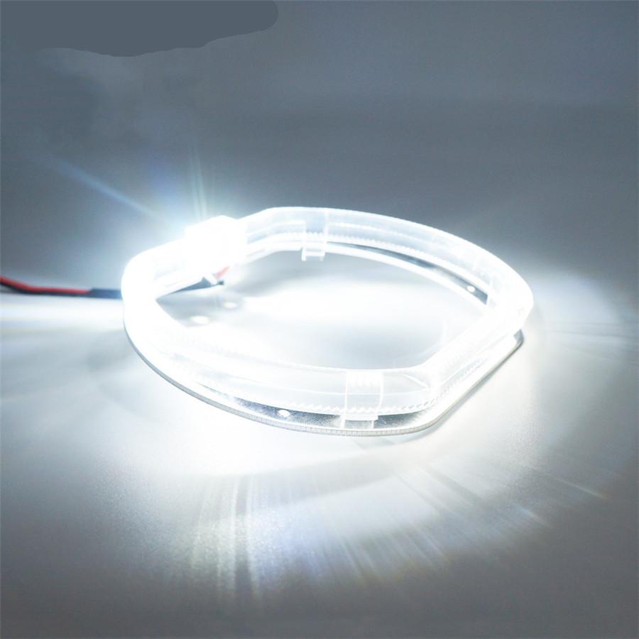 2Pcs Angel Eyes Halo Lights For 2.5 inch Square Lens Projection Lamp White LED