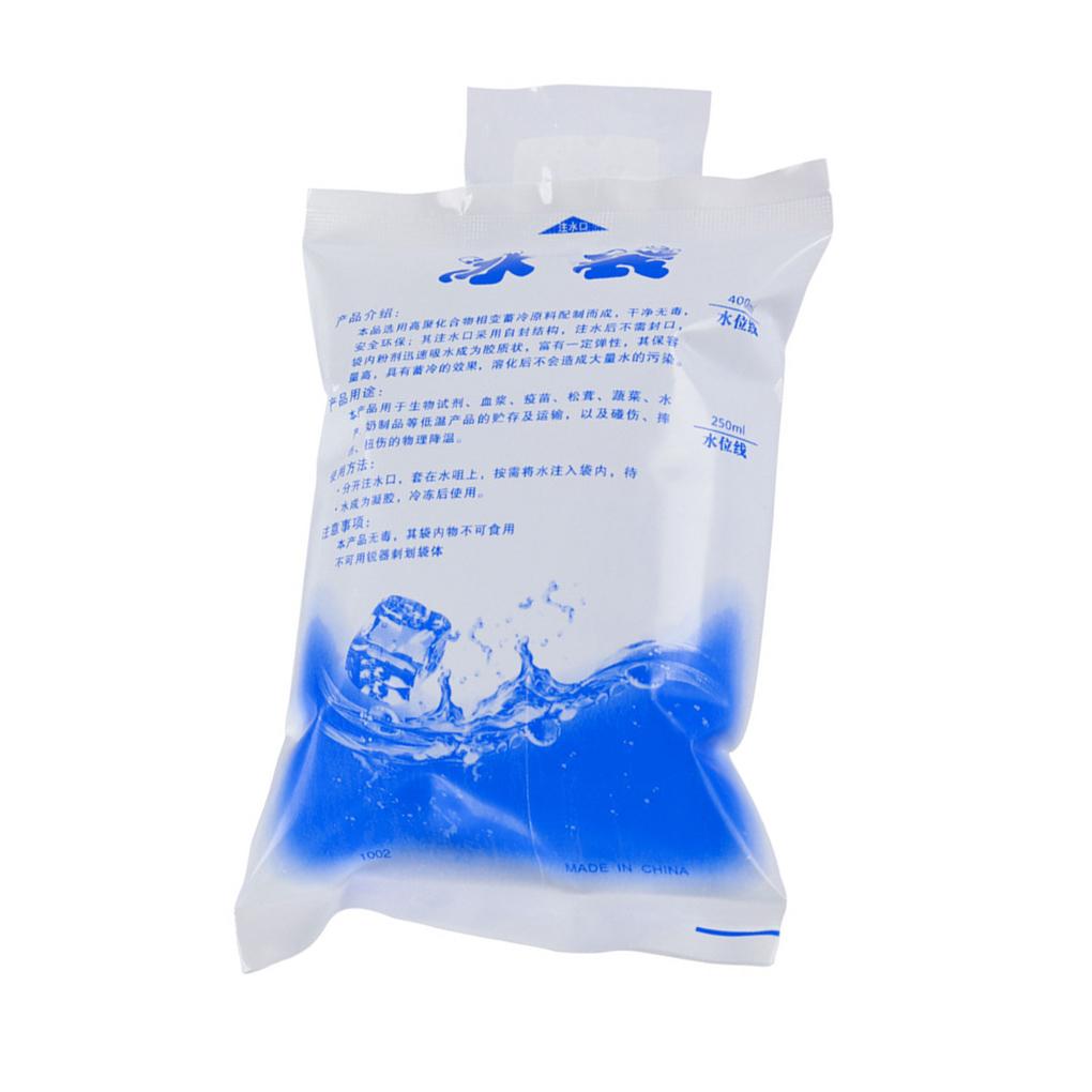 10PCS Reusable Ice Bag Water Icing Cooler Bag Pain Cold Compress Drinks Refrigerate Food Keep Fresh Gel Dry Ice Pack