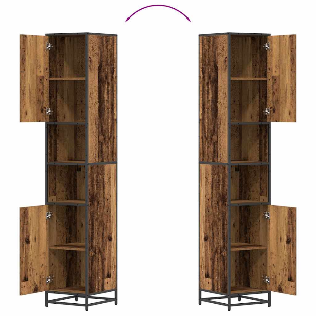 Bathroom Furniture Set with Drawers 3 pcs Reclaimed Wood Effect Particleboard