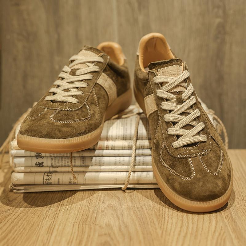 Fashion New Versatile Men's Tenis Masculino Genuine Leather Male Skateboard Footwear Handmade Summer Casual Shoes Leisure Walk Sneakers