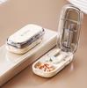Pill Cutter & Divider: Precise 1/4 & 1/2 Cutting, Portable Pill Box