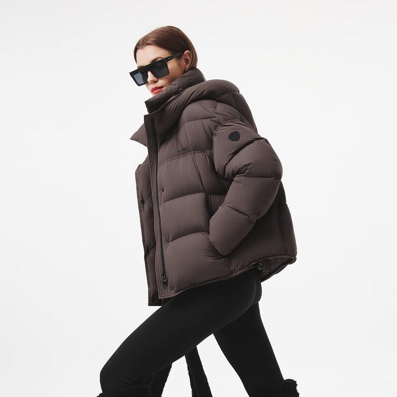 Tanboer Women's Short Hooded Puffer Down Jacket