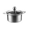 Yingbai 14cm Stainless Steel Single Mini Hot Pot with Lid