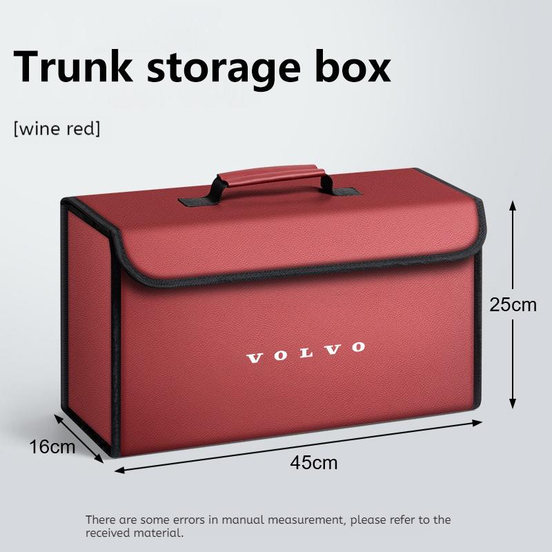 Auto Kofferraum Aufbewahrungsbox Faltbare Verstauungs Aufräumtasche Für VOLVO EX30 EM90 XC70 EC40 EX40 ES90 V60 V90 EX90 S90 XC90 Auto Lagerung