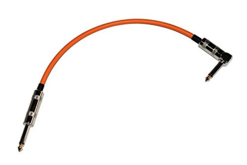 Canare GS-6 Patch Cable, 30cm, L-S Type, Orange, 1 Cable