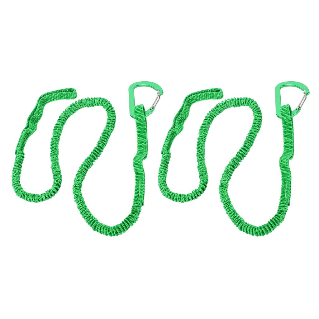 2pcs Kayak Paddle Leash Stretchable Strap Lanyard Rope for Kayaking Boating Canoeing Fishing Pole
