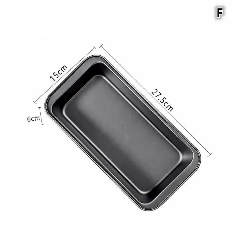 1 Stück rechteckige Antihaft-Kastenform Schwarz/Golden Kohlenstoffstahl zum Backen von hausgemachtem Brot Toast Brownies