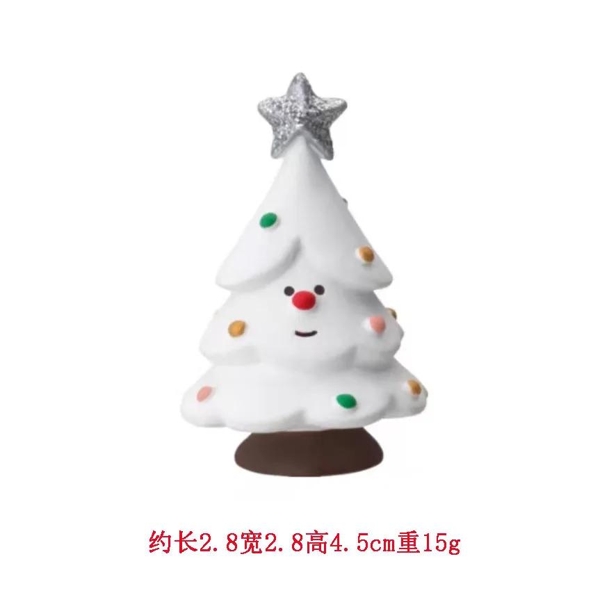 2025 Christmas Tree Santa Claus Cake Decoration Crafts Figurines Home Decor Christmas Ornaments Fairy Garden Accessories Gift