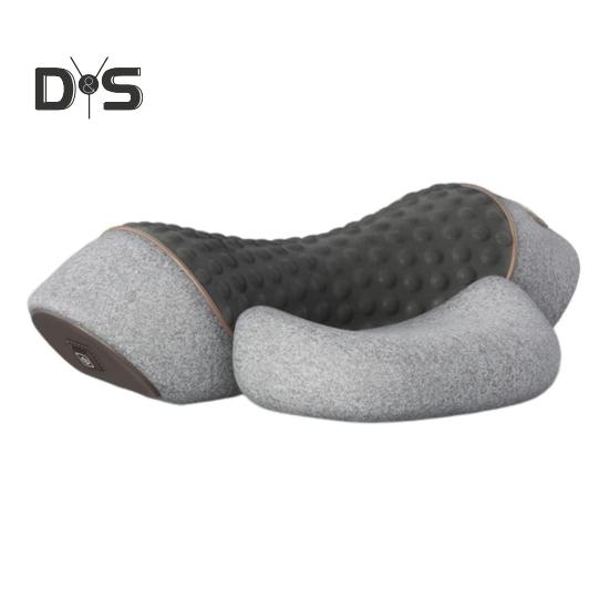 

Электрическая массажная подушка с 3 режимами зарядки через USB, эластичная подушка для сна, облегчающая боль в шее, улучшающая кровообращение, поддерживающая шейный отдел позвоночника, для сна на боку серый